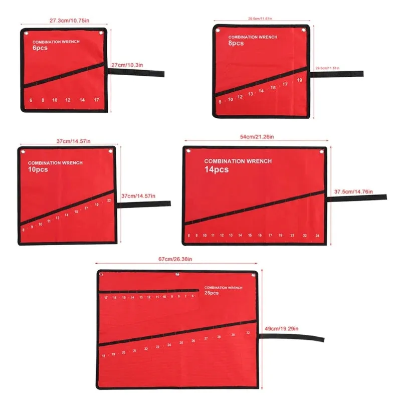 Roll-Up Wrench Organizer Storage Bags