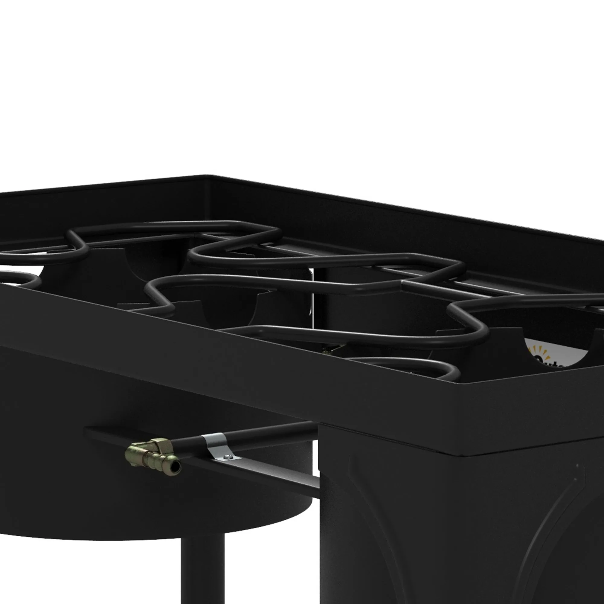 Rootz Kocher 2 Burner Propane Stove - Portable Cooker - Outdoor Camping Grill - 150,000 BTU - Easy Assembly - 79cm x 40cm x 73cm