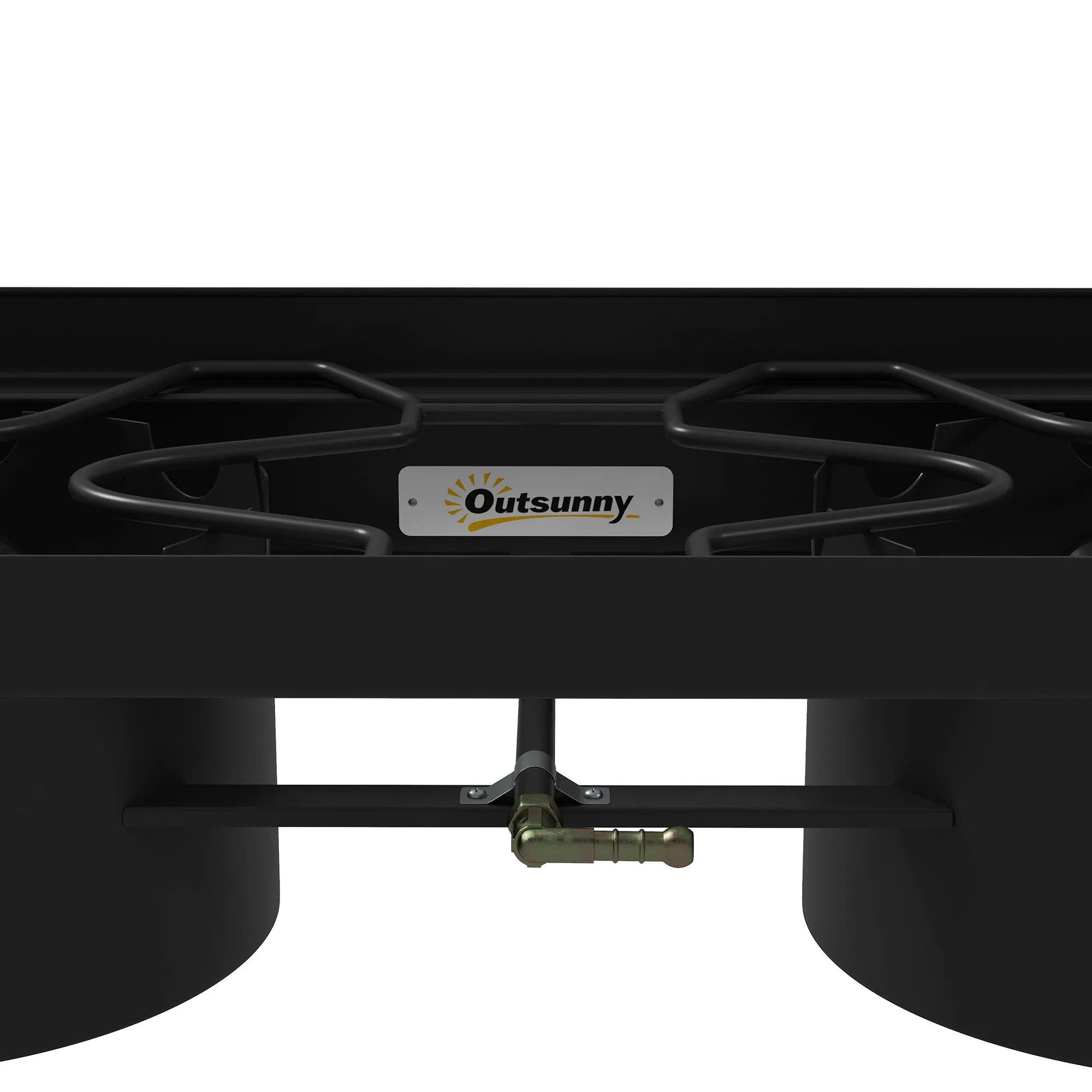 Rootz Kocher 2 Burner Propane Stove - Portable Cooker - Outdoor Camping Grill - 150,000 BTU - Easy Assembly - 79cm x 40cm x 73cm