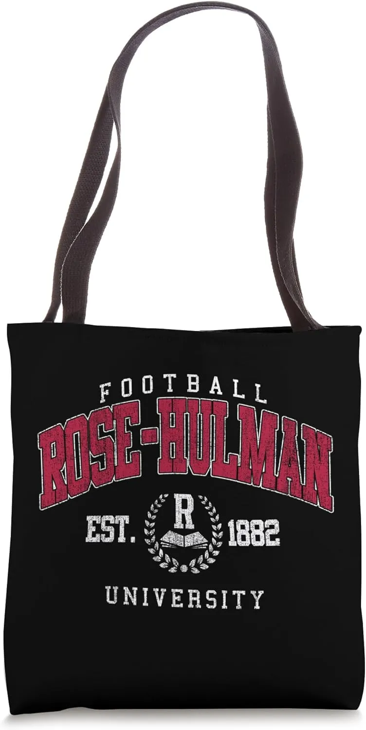 Rose-Hulman Arch Vintage College Athletic Sports Design Tee Tote Bag