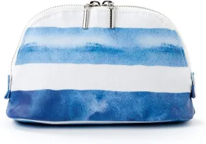 Round pouch buru-horaizun North 欧風 Border Marine Make-Up Cosmetic Bag Travel Makeup Pouch Nylon Make-up Cosmetic Bag Fashion Make-up Cosmetic Bag Cute - -