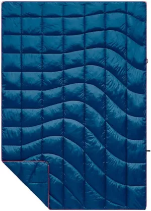 Rumpl The NanoLoft Puffy Blanket | Indoor Outdoor Camping Blanket for Traveling, Picnics, Beach Trips, Concerts |52" x 75" | Deepwater, 1-Person