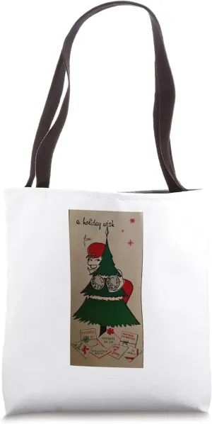 Rusty Warren Record Albums under the Christmas Tree Tote Bag