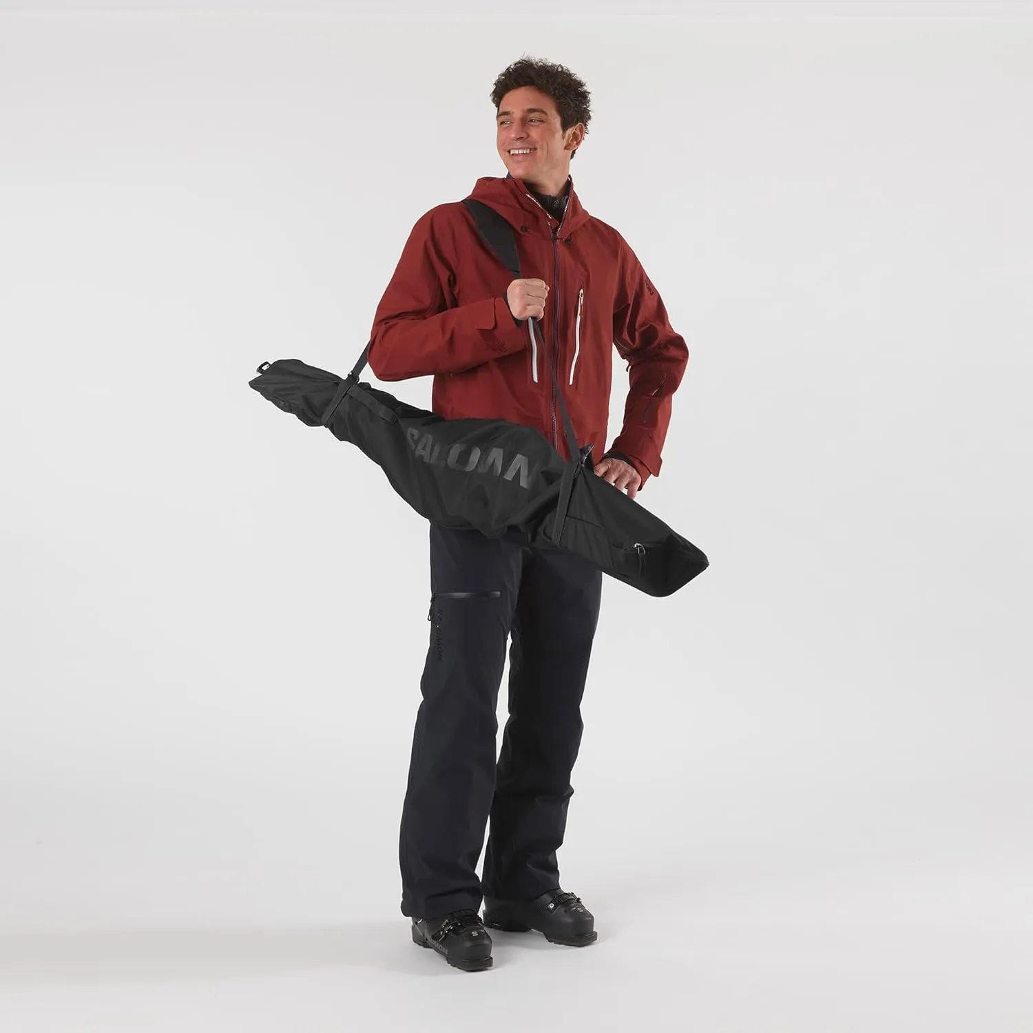 SALOMON Original 1 Pair 160-210 Unisex Ski Bag, Adjustable Design, Easy Storage, and Durable performance