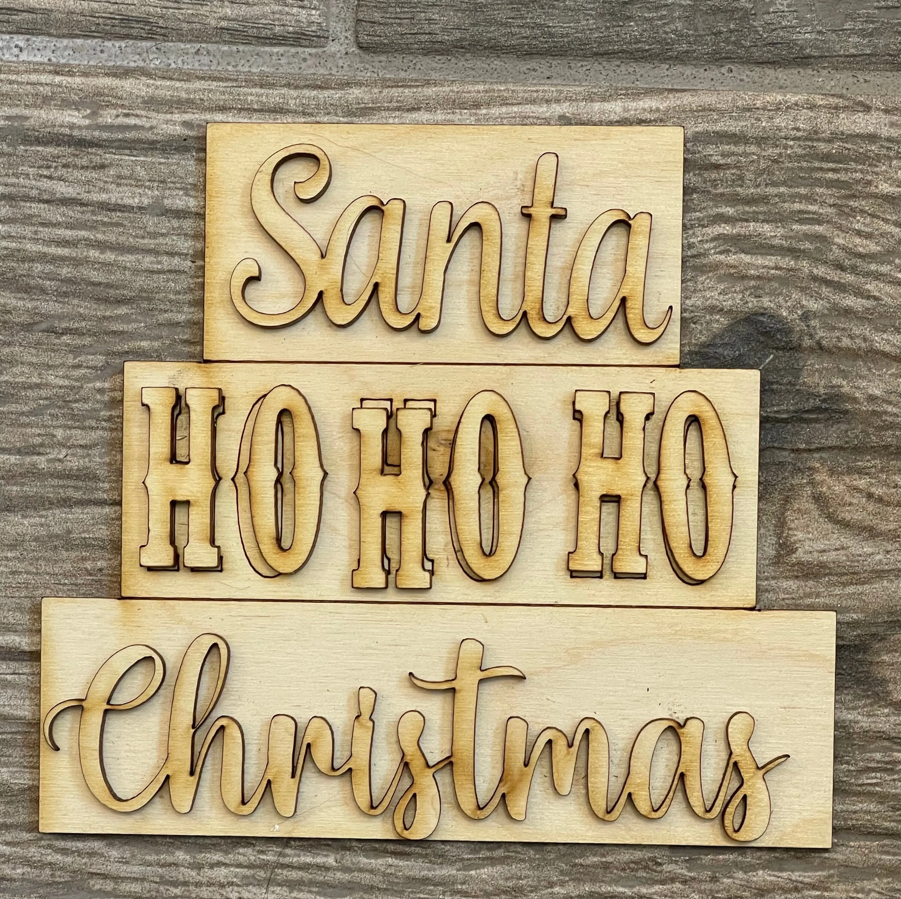 Santa Tiered Tray  DIY- Christmas Tier Tray Bundle