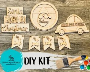 Santa Tiered Tray  DIY- Christmas Tier Tray Bundle