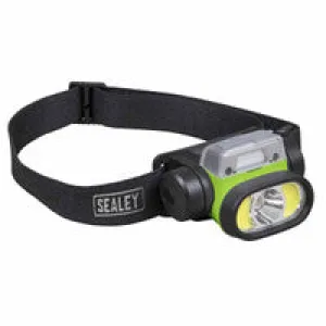 Satisfied Auto-Sensor Rechargeable & COB LED Sealey VIP sale Torch 3W with Head 5W HT400LED