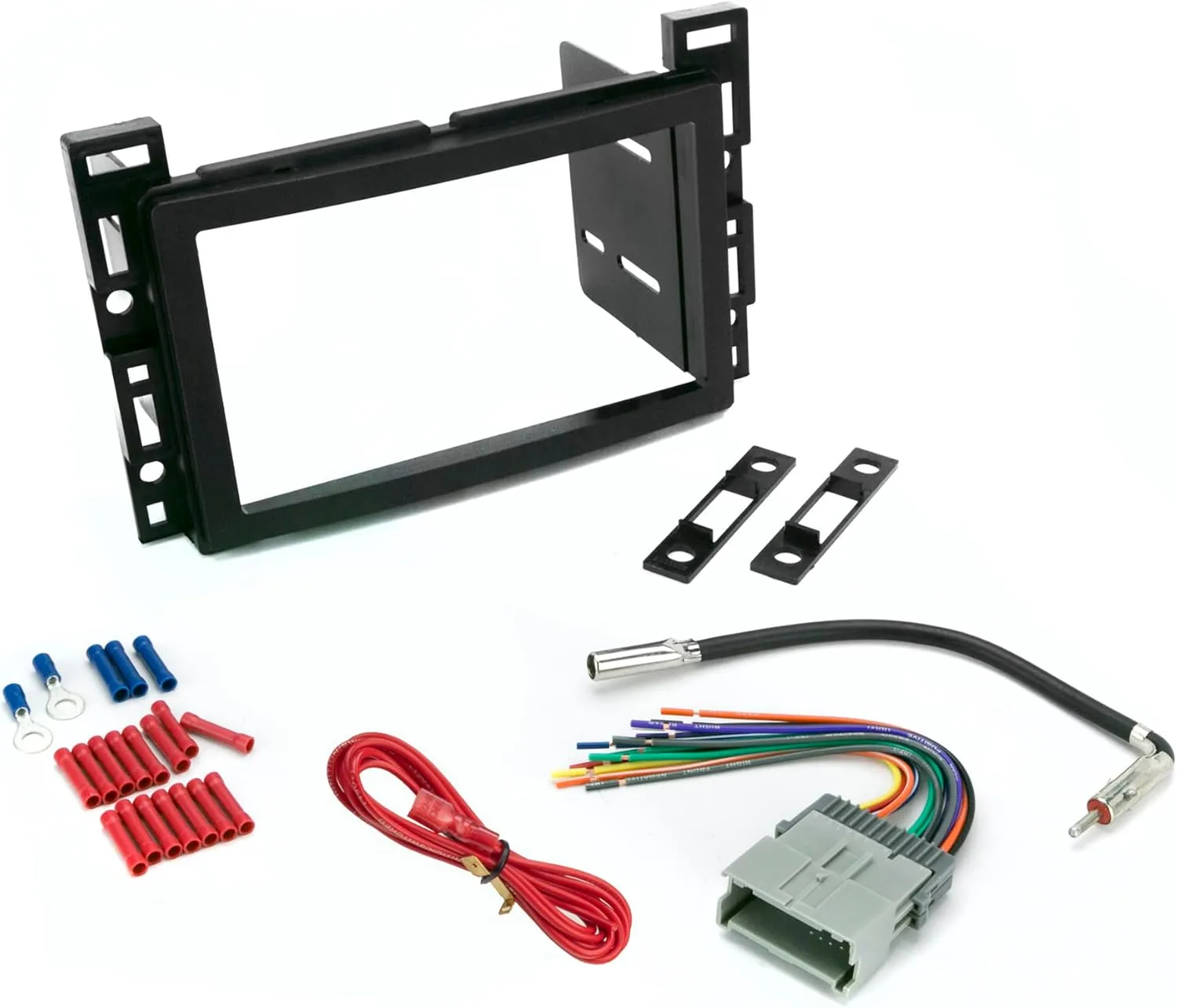 Scosche ICGM11BN Double DIN Complete Basic Installation Kit for Select Non-Amplified 2004-09 Chevrolet and Pontiac Vehicles - GM Stereo Install Kit - See Fit Guide in Images to Verify Your Vehicle