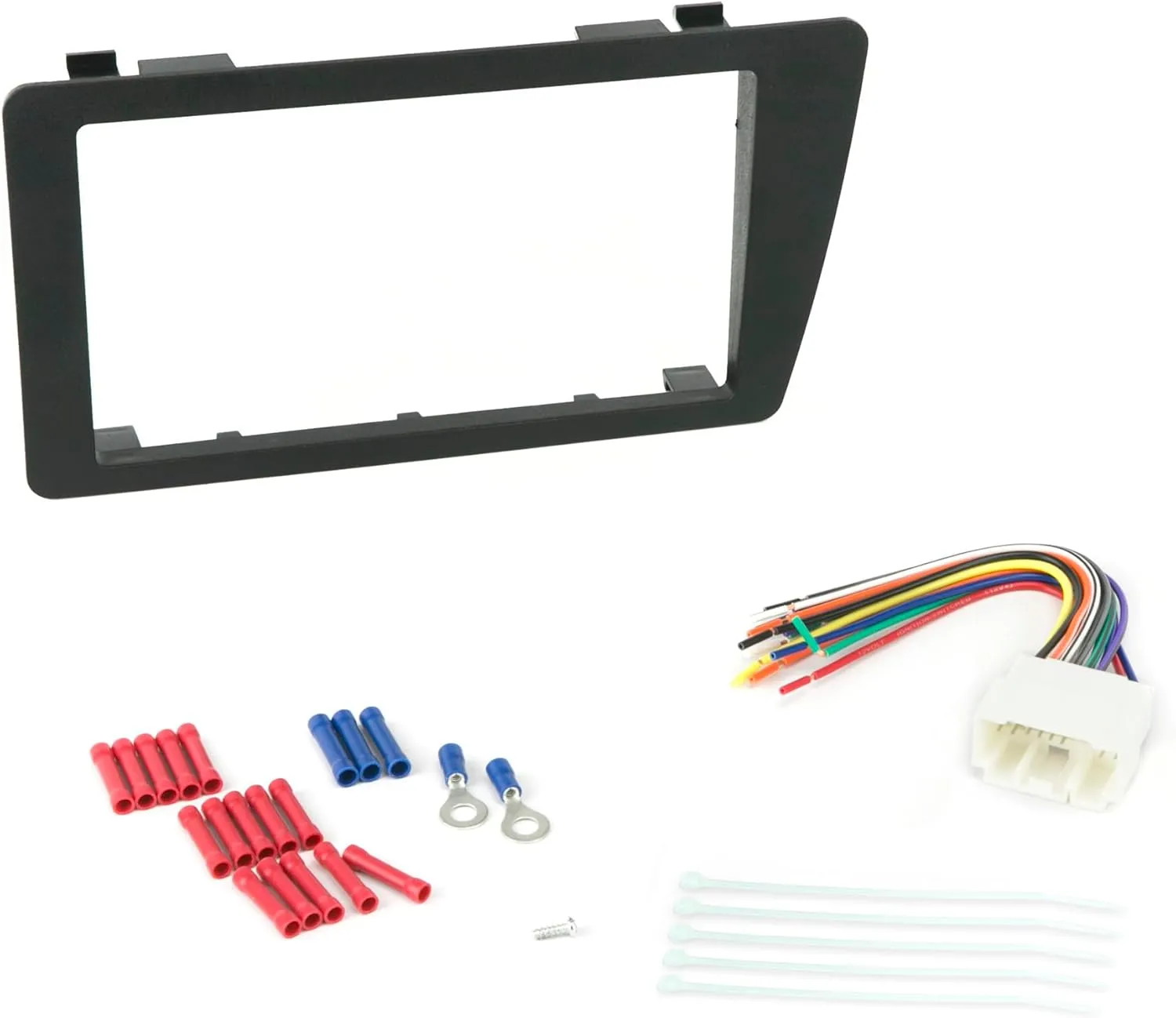 Scosche ICHA6BN Double DIN Radio Install Dash Kit Compatible with Select 2001-05 Honda Civic - Factory Radio Brackets Required - Complete Basic Car Stereo Installation Kit - Does Not Retain SWC