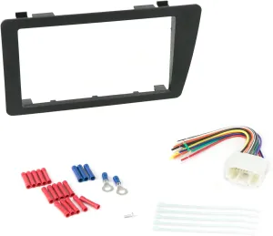 Scosche ICHA6BN Double DIN Radio Install Dash Kit Compatible with Select 2001-05 Honda Civic - Factory Radio Brackets Required - Complete Basic Car Stereo Installation Kit - Does Not Retain SWC