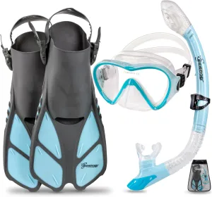 Seavenger Aviator Snorkeling Set with Gear Bag