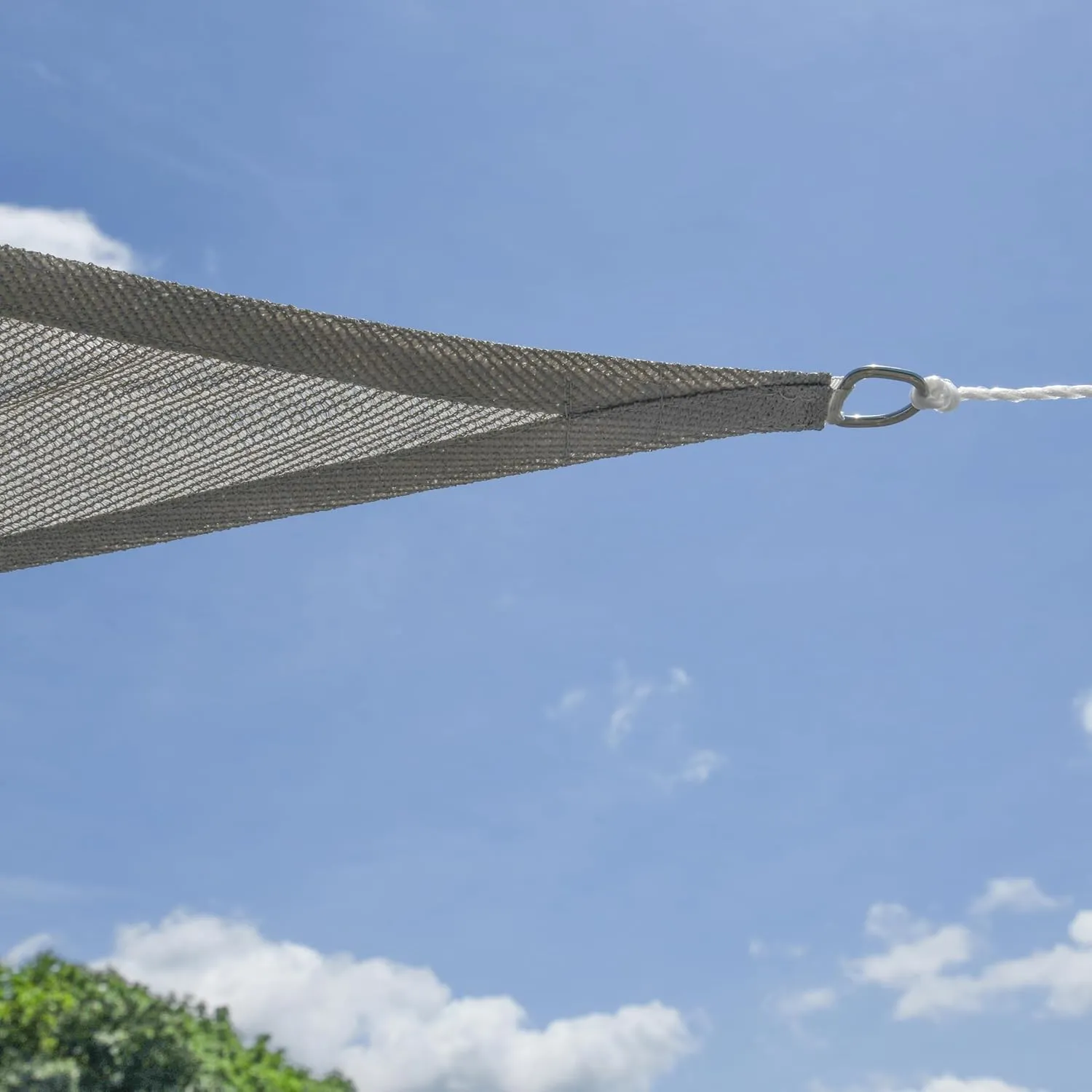 ShelterLogic 12' x 12' Outdoor Heavyweight Square Sun Shade Sail, Gray