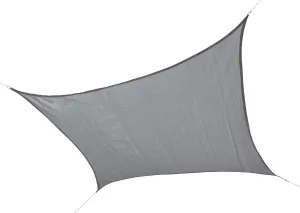ShelterLogic 12' x 12' Outdoor Heavyweight Square Sun Shade Sail, Gray