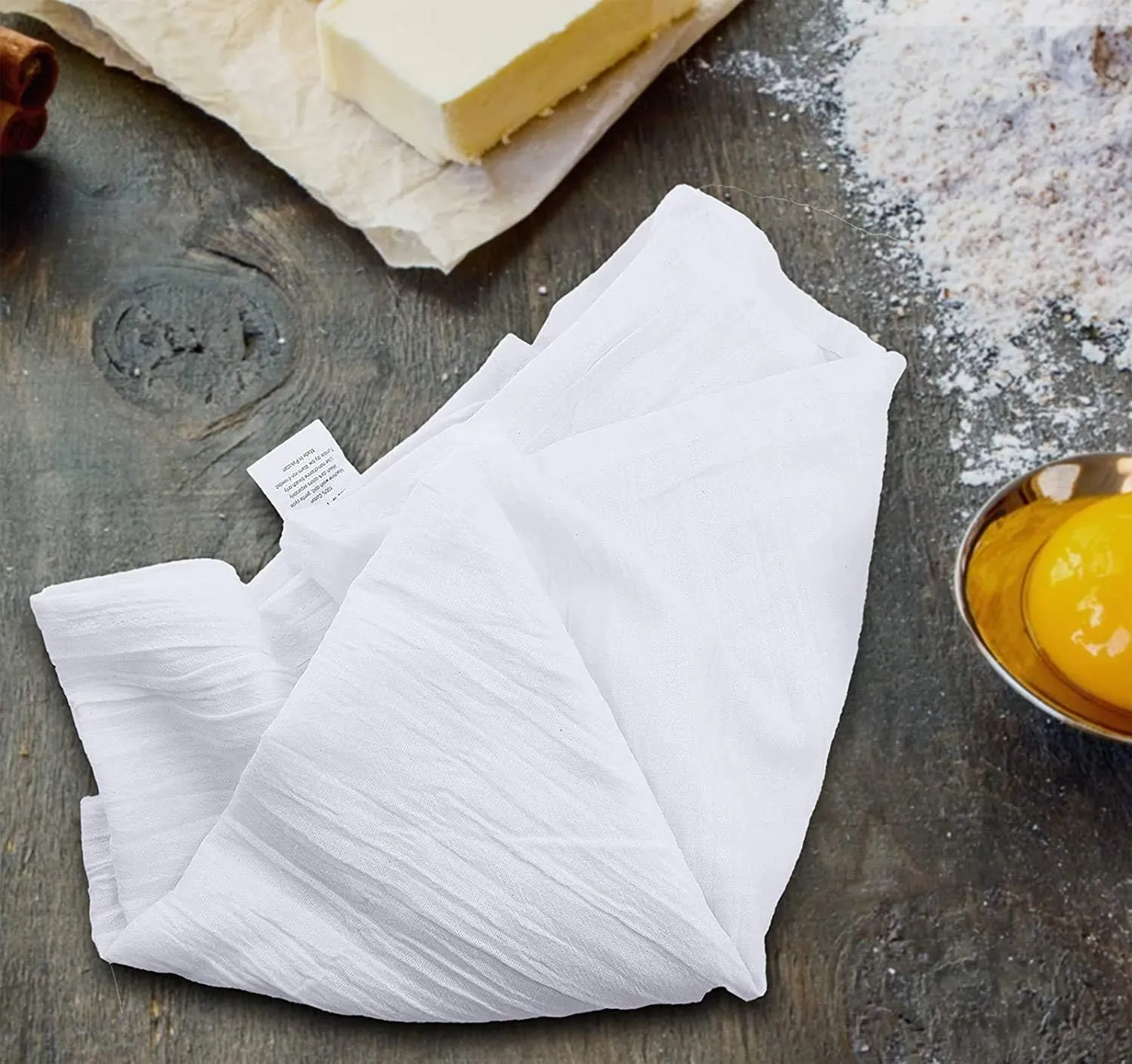 Simpli-Magic 79374 Flour Sack Kitchen Towels, Pack of 12, White, 24"x24"