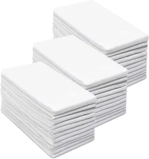 Simpli-Magic 79374 Flour Sack Kitchen Towels, Pack of 12, White, 24"x24"