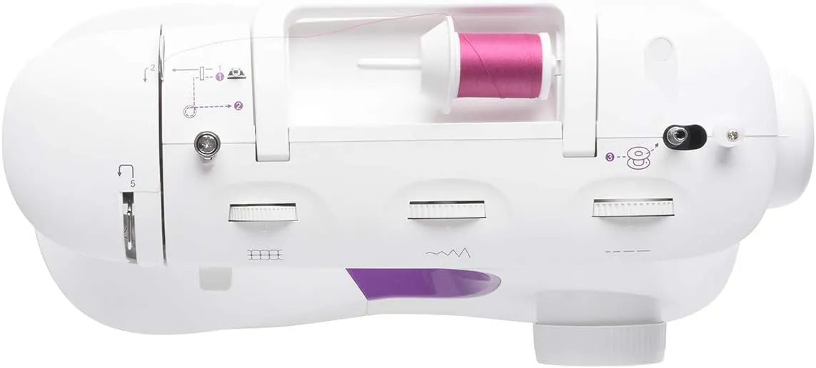 SINGER M3500 Lightweight & Portable Sewing Machine with Accessory Kit | 110 Stitch Applications, LED Light & 1-step Buttonhole | Great for Quilting, Crafts & Mending