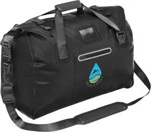Skog Å Kust Duffelsak Heavy Duty Waterproof Duffel - Gear Bag for Sports, Travel, & More - 40L Black