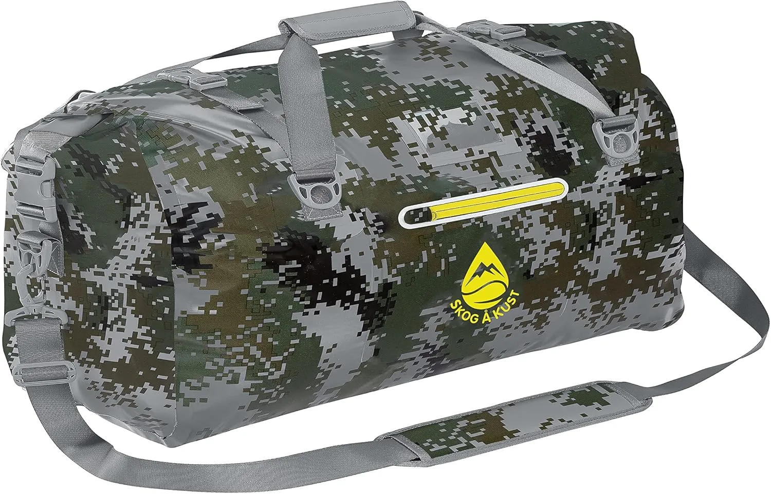 Skog Å Kust Duffelsak Heavy Duty Waterproof Duffel - Gear Bag for Sports, Travel, & More - 90L DigiCamo