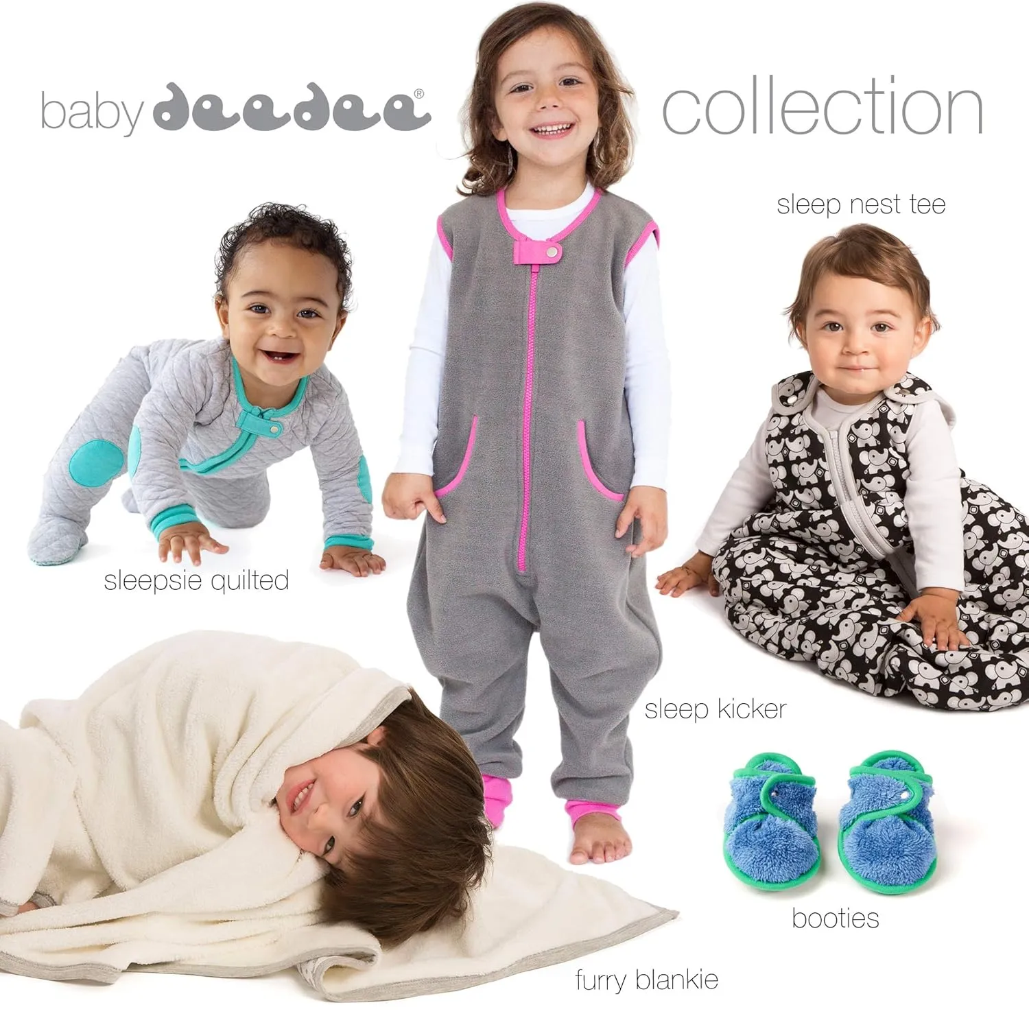 Sleep nest Fleece Baby Sleeping Bag, Lake Green, Medium (6-18 Months)