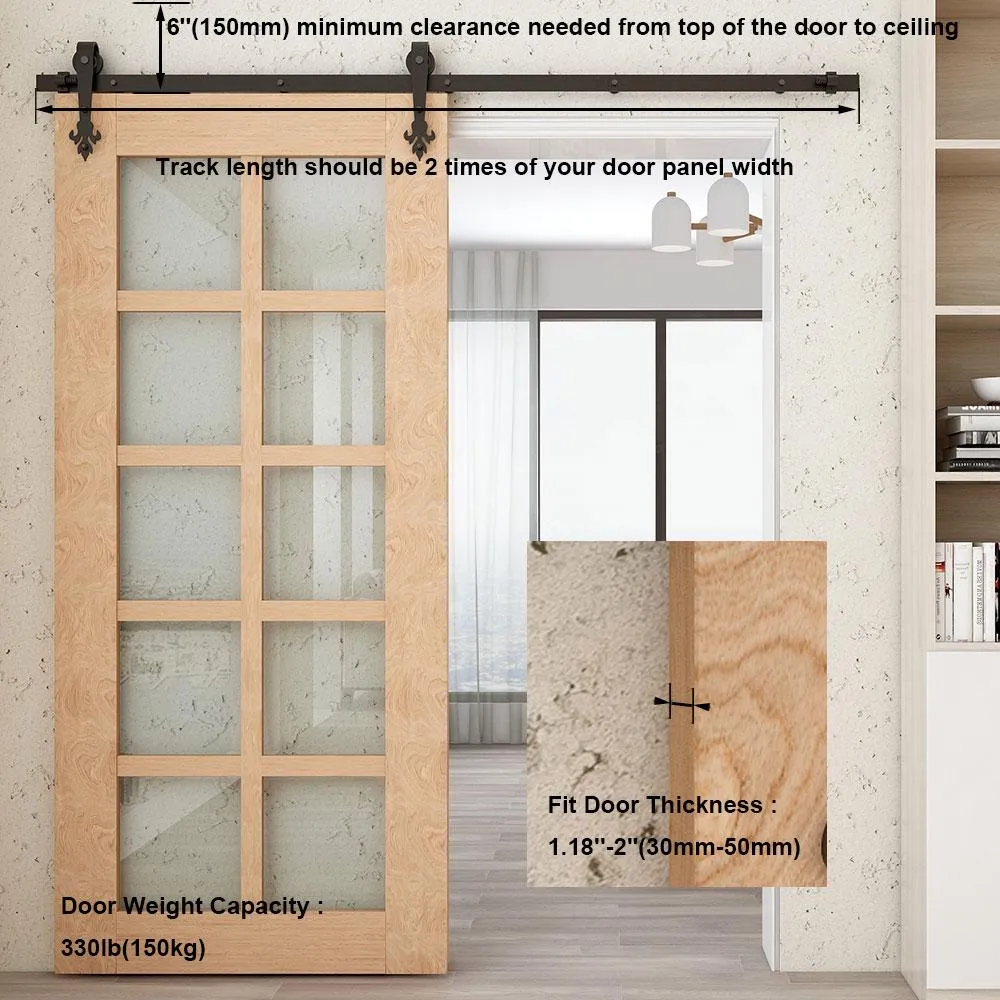 Sliding Barn Door Kit New Leaf Shape