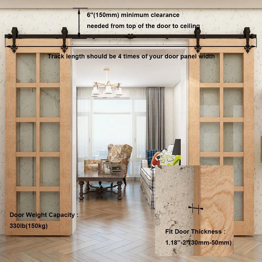Sliding Barn Door Kit New Leaf Shape