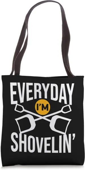 Snow Motif for Snow Plow Driver Tote Bag