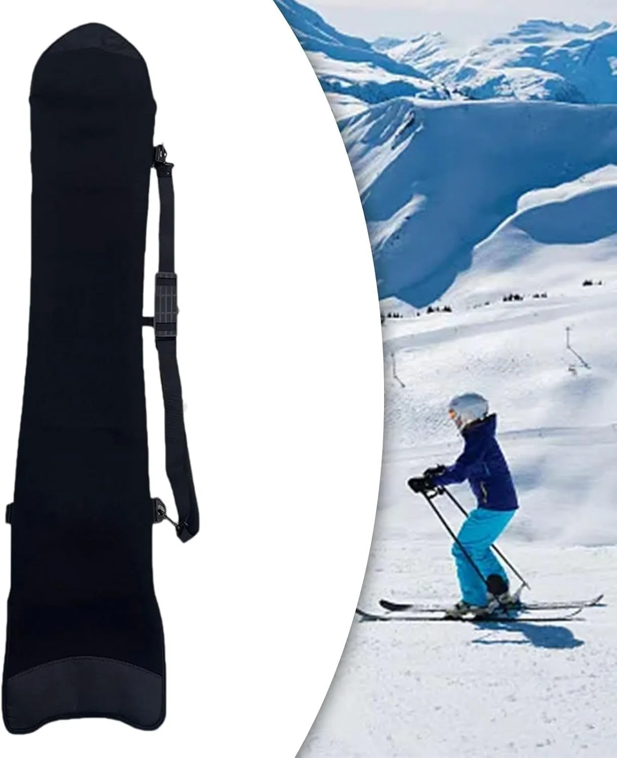 Snowboard Sleeve Case Snowboard Bag Protection Snowboard Carrier Ski Travel Bag Pouch for Skiing Skating Outdoor Activities