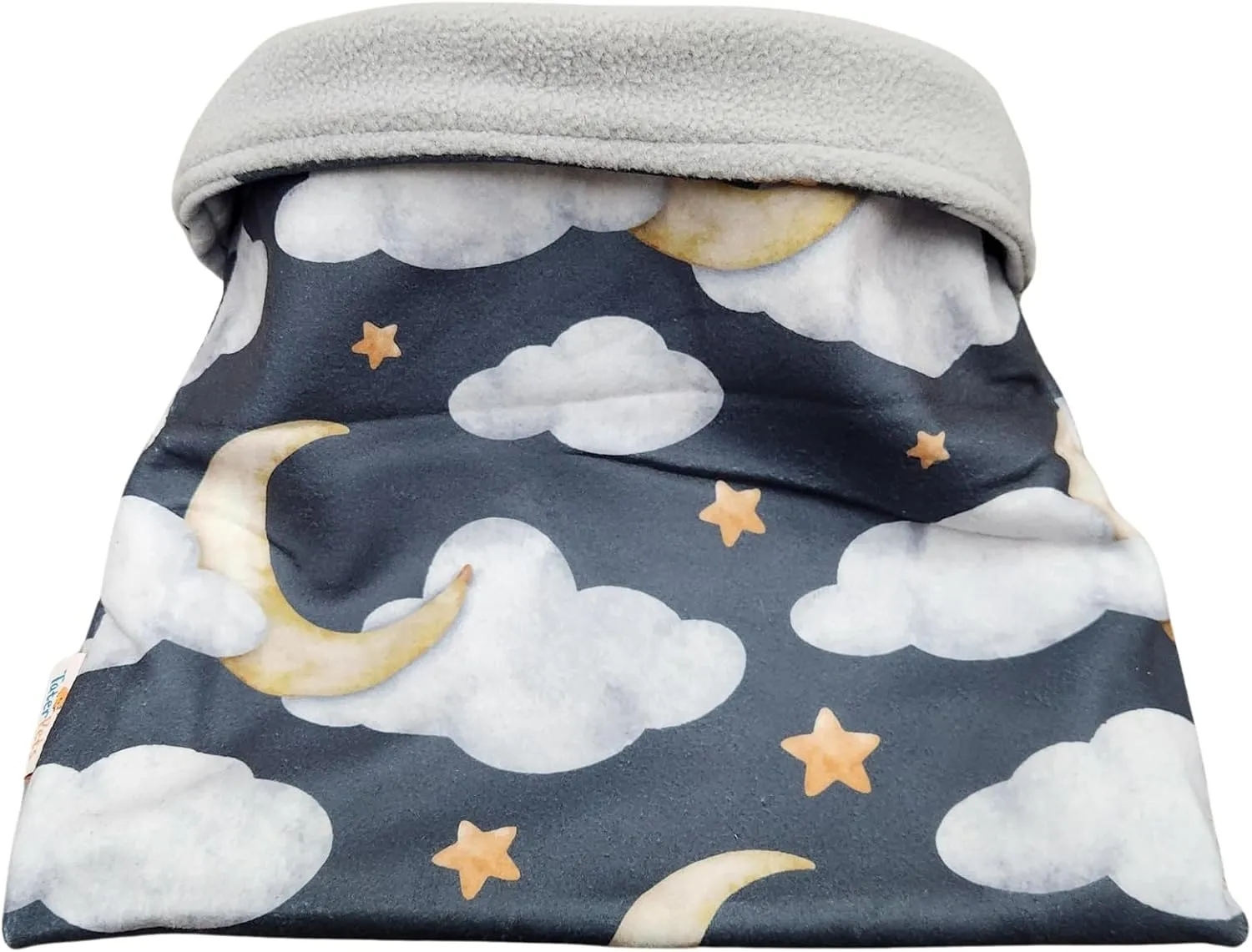 Snuggle Sack for Guinea Pigs Bed Pad Cuddle Sack Sleeping Bag (12"x12", Clouds and Moons)