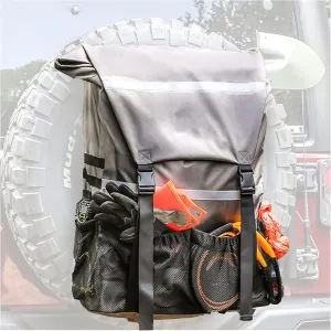 Spare Tire Trash Bag Spare Tire Storage Bag Tool & Gear Organizer for Outdoor Off-Road Expedition Tool & Gear for Outdoor Off-Road Recovery Gear - Universal fits