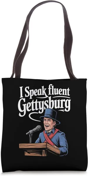 Speak Civil War History Reenactor Gear for Gettysburg Fans Tote Bag