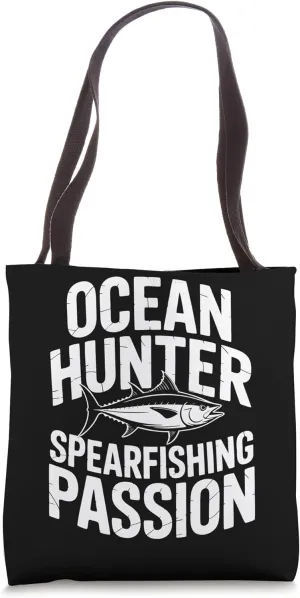 Spearfisher Ocean Hunting Spearfishing Tote Bag