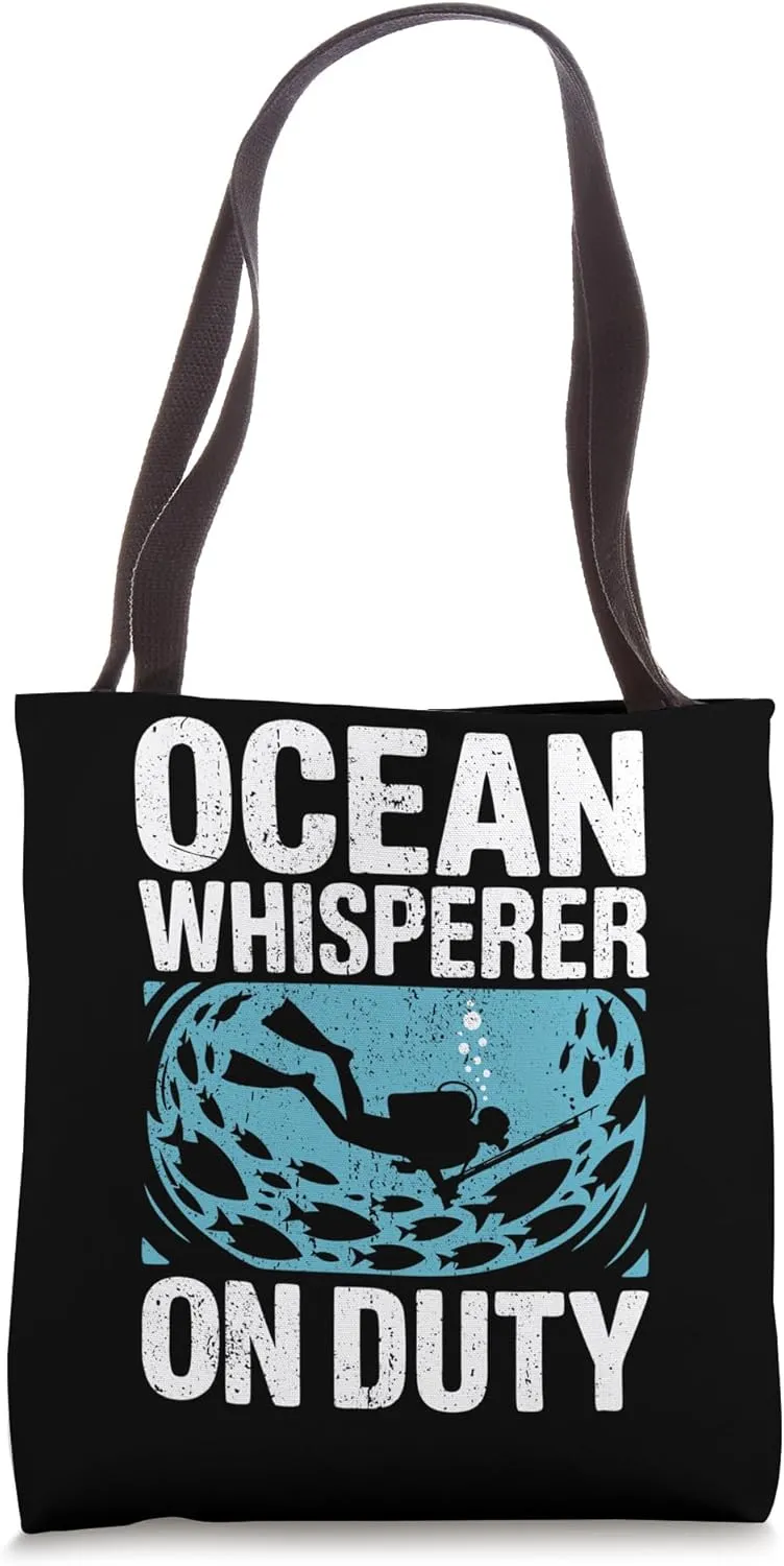 Spearfisher Ocean Whisperer Spearfishing Tote Bag