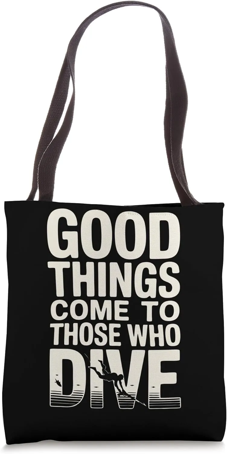 Spearfisher Spear Dive Spearfishing Tote Bag