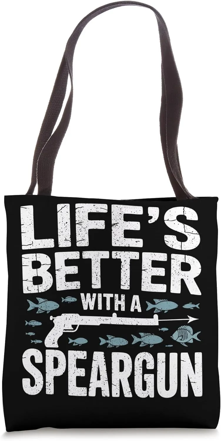 Spearfisher Speargun Spearfishing Tote Bag
