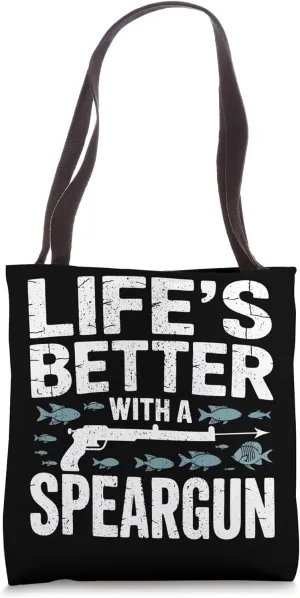 Spearfisher Speargun Spearfishing Tote Bag