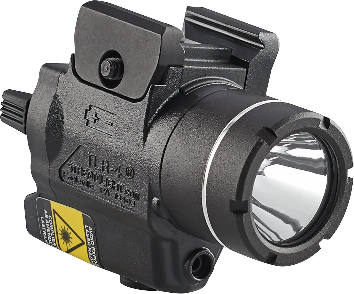 Streamlight 69240 TLR-4 170-Lumen Compact Rail-Mounted Tactical Weapon Light with Integrated Red Aiming Laser for Select Handguns, Black