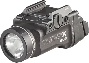 Streamlight 69404 TLR-7 X sub 500-Lumen Tactical Weapon Light Designed Exclusively and Solely for Railed Springfield Armory Hellcat Subcompact Handguns, Includes Mounting Kit and Keys, Black