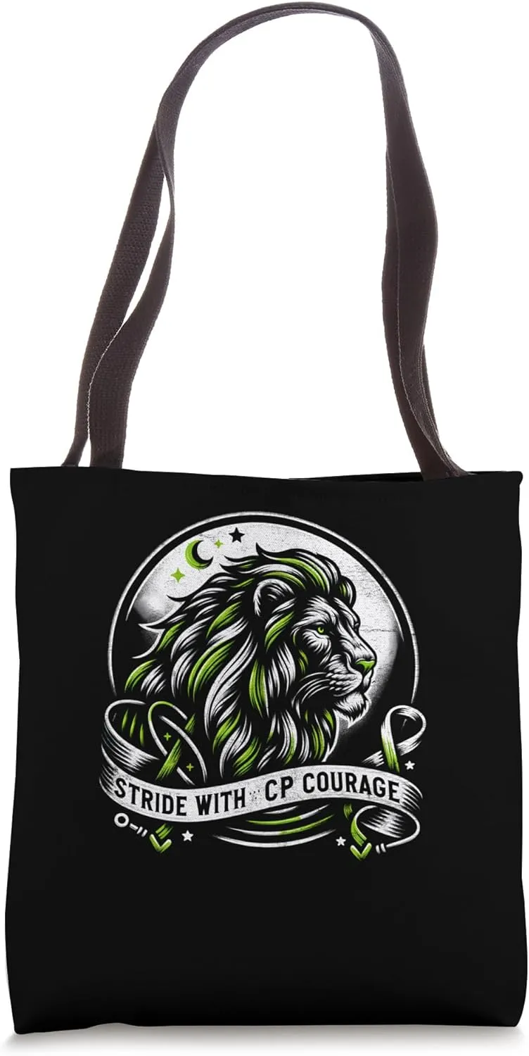 Stride with CP Courage Retro Women's Cerebral Palsy Tote Bag