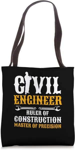Structural Engineering Civil Engineer Ruler Of Construction Tote Bag
