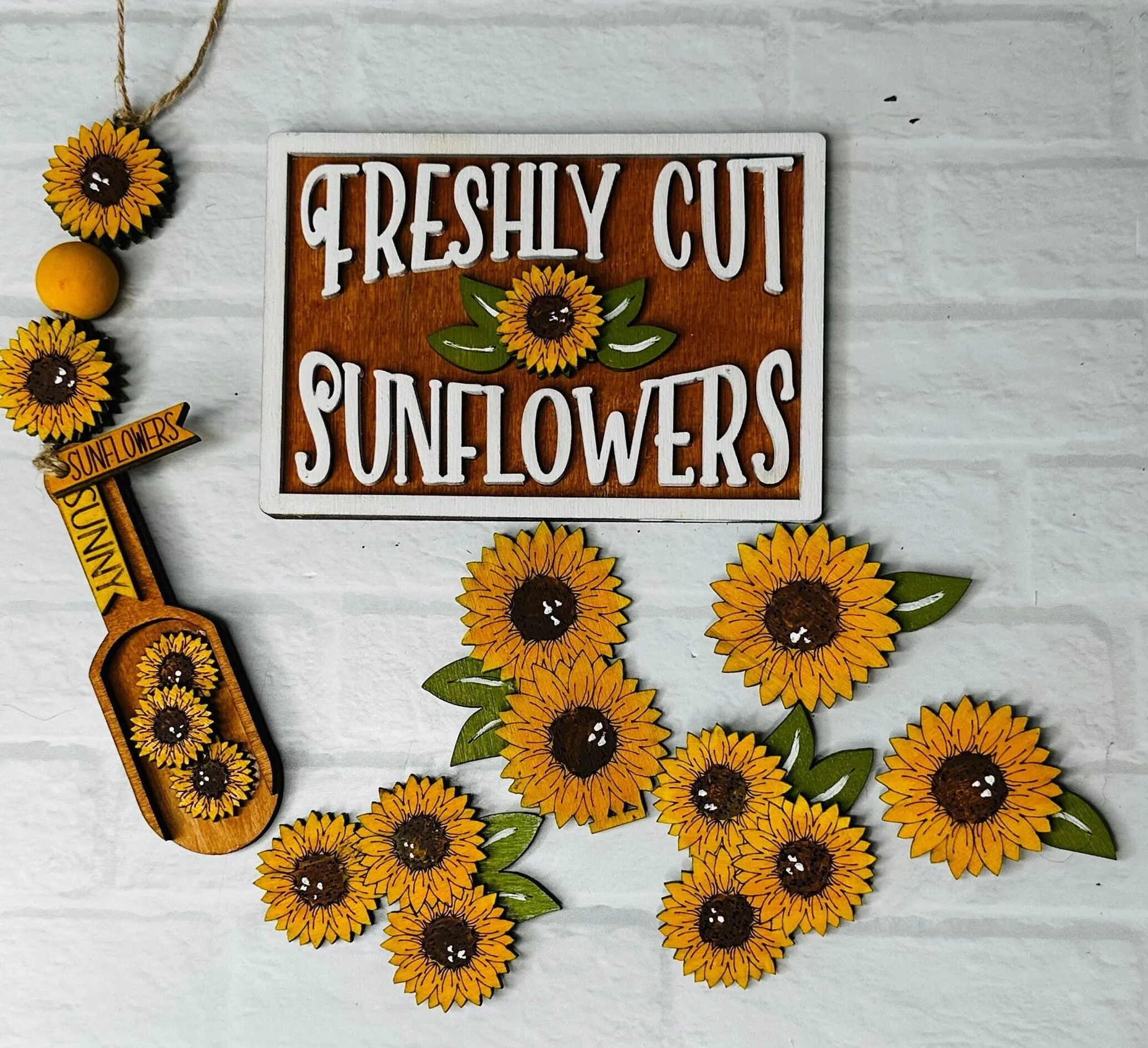 Sunflower DIY Bundle-  Tier Tray Decor