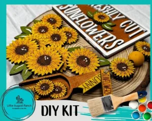 Sunflower DIY Bundle-  Tier Tray Decor