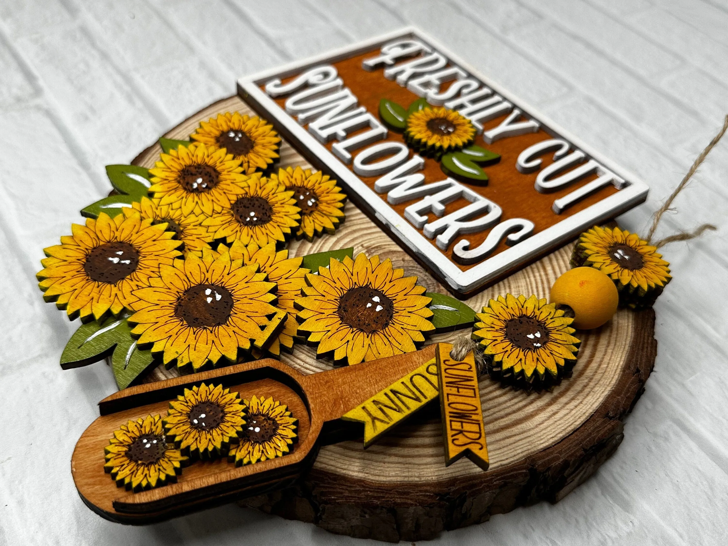 Sunflower DIY Bundle-  Tier Tray Decor