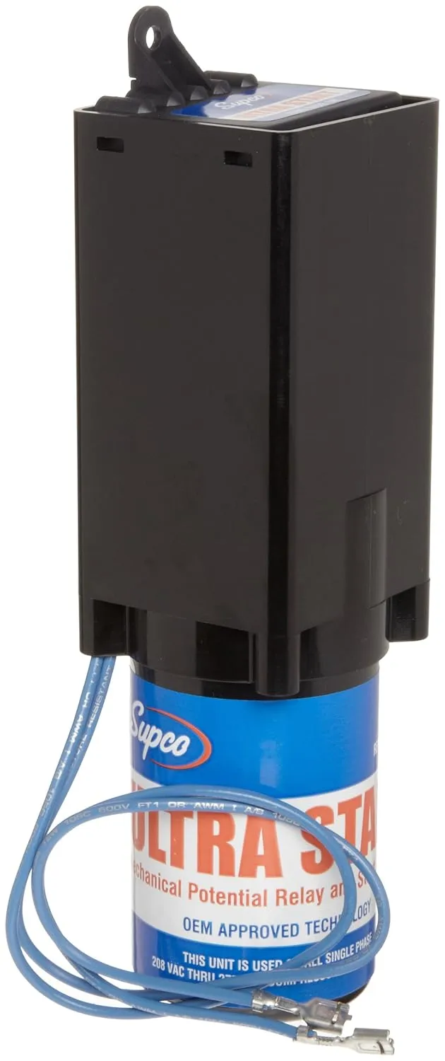 Supco MPR5 Ultra Start Compressor Capacitor Hard Start Kit 1 to 3 HP Compressors 208/230/265V