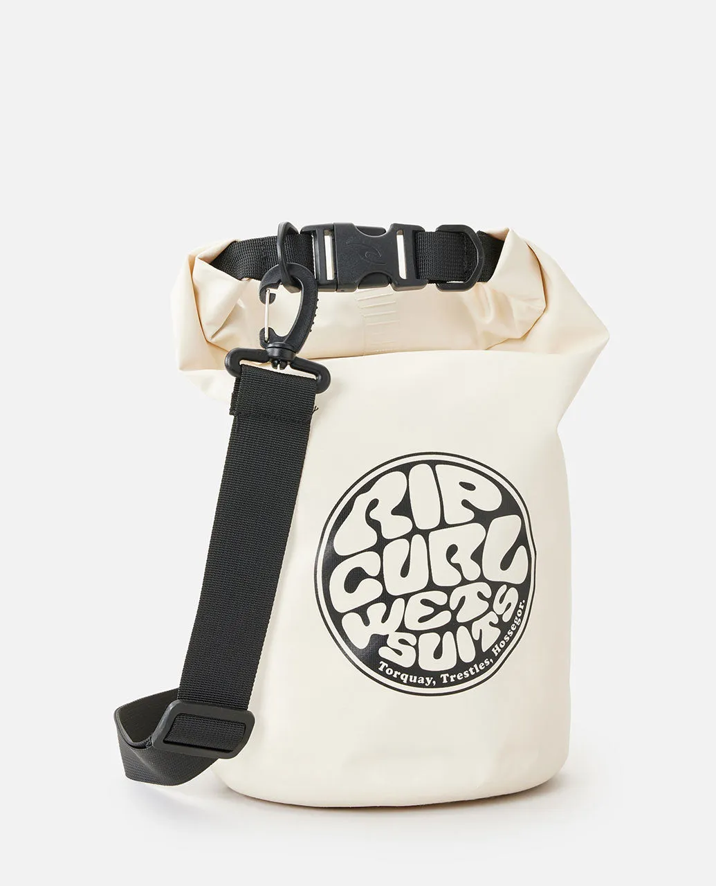 Surf Series 10L Barrrel Bag - Off White/Black