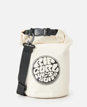 Surf Series 10L Barrrel Bag - Off White/Black