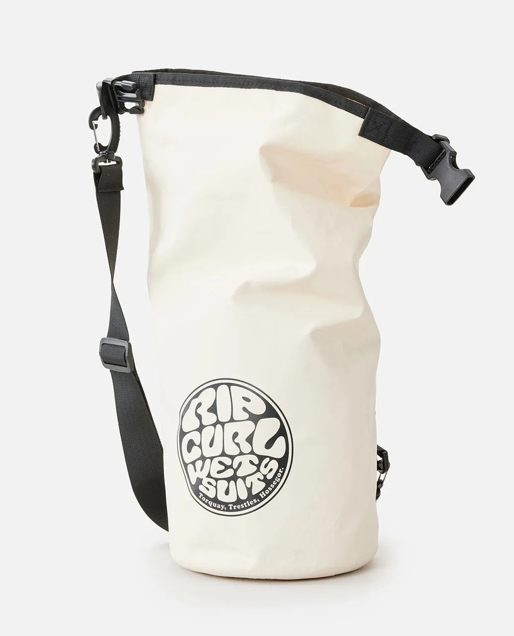 Surf Series 10L Barrrel Bag - Off White/Black
