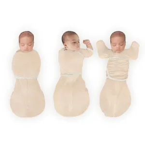 SwaddleDesigns 6-Way Omni Swaddle Sack Arms Up Swaddle for Newborn, More Options to Calm Startle Reflex, Improves Sleep, Easy Transition Baby Sleep Sack, Small, 0-3 Month, Heathered Oatmeal