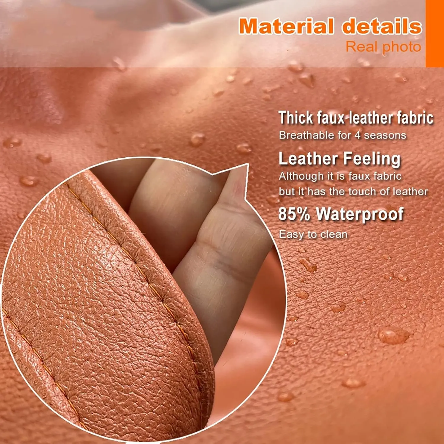 SXBCyan Big Luxury Sofa Pouf Cover Faux Leather Waterproof Lazy Bean Bag Chair No Filler Outdoor Beanbag Couch Puff (Color : Pink, Size : 100CM)