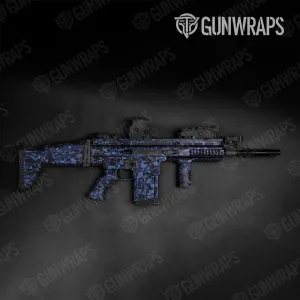 Tactical Digital Blue Midnight Camo Gun Skin Vinyl Wrap