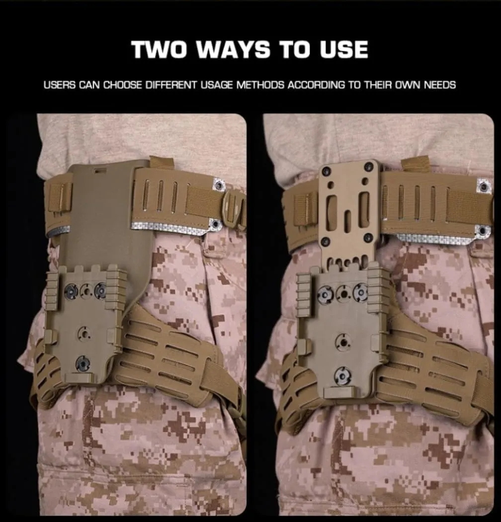 Tactical Drop Leg for Metal Modular Holster Adapter Q.LS System Kit Molle Hunting Airsoft Holster A.RC R.TI Duty Mount Accessories